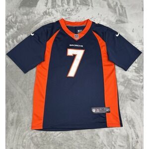 Nike On Field John Elway Denver Broncos Jersey Size Medium M 44 Navy Sewn Elite